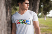 I'm Saved by Grace White T-Shirt